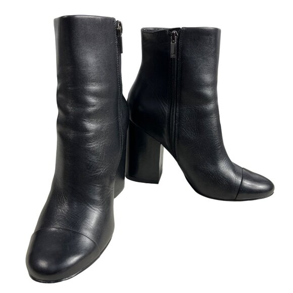 Marc Fisher Women's Black Heeled Ankle Booties Sz 10M - Picture 6 of 12